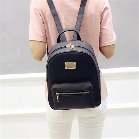 small black backpack for women.